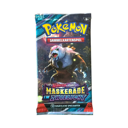 Pokémon Maskerade im Zwielicht Booster auf Deutsch mit dem Artwork Blutmond Ursaluna ex