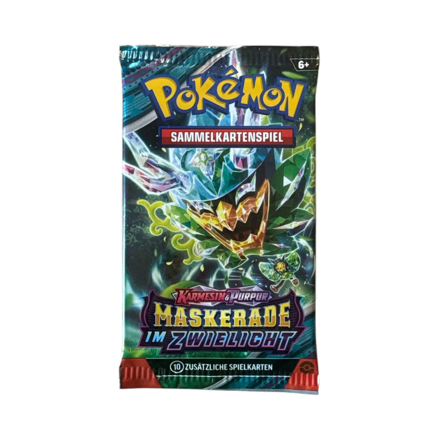 Pokémon Karmesin & Purpur – Maskerade im Zwielicht Einzelbooster (deutsch) mit Türkisgrüne-Maske-Ogerpon-ex Artwork